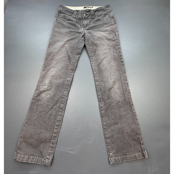 prAna Denim Jeans Women's Size 2 Gray Straight Leg Relaxed Casual Outdoor Faded - Picture 1 of 8